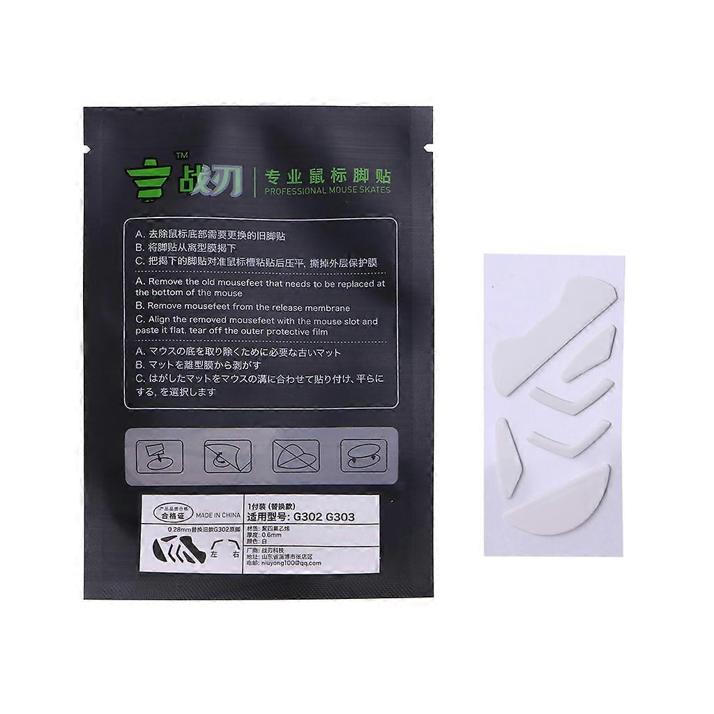 Professional for  G302 G303 Mouse Skates Replacement Glide Feet Pad
