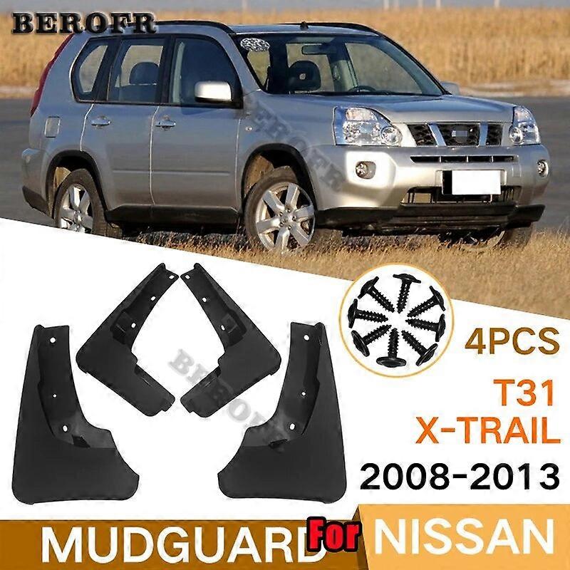 Exquisite car fenderFor Nissan X-Trail T31 2008-2022 Splash Guards Mud Flap Mudguards Fender 2009 2010 2011 2012 Set Molded Car Mud Flaps