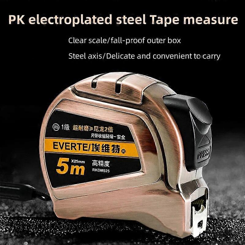 3M 5M 7.5M القفل الذاتي الشريط الصلب مقاوم للماء ومقاوم للاهتراء الفولاذ المقاوم للصدأ متري الشريط حاكم أداة قياس السنتيمتر