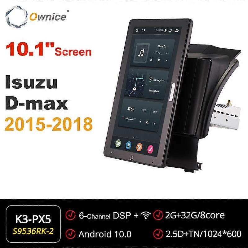 IPS PX6 13.3 Inch 1920*1080 Android 10.0 for Isuzu D-max 2015-2018 Car Radio Auto Multimedia Video Audio GPS Auto Rotatable