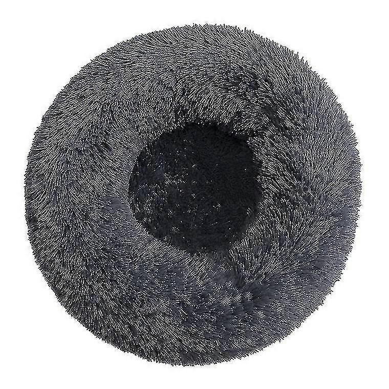Washable Calming Comfy Donut Style Plush Pet Cat Or Dog Bed
