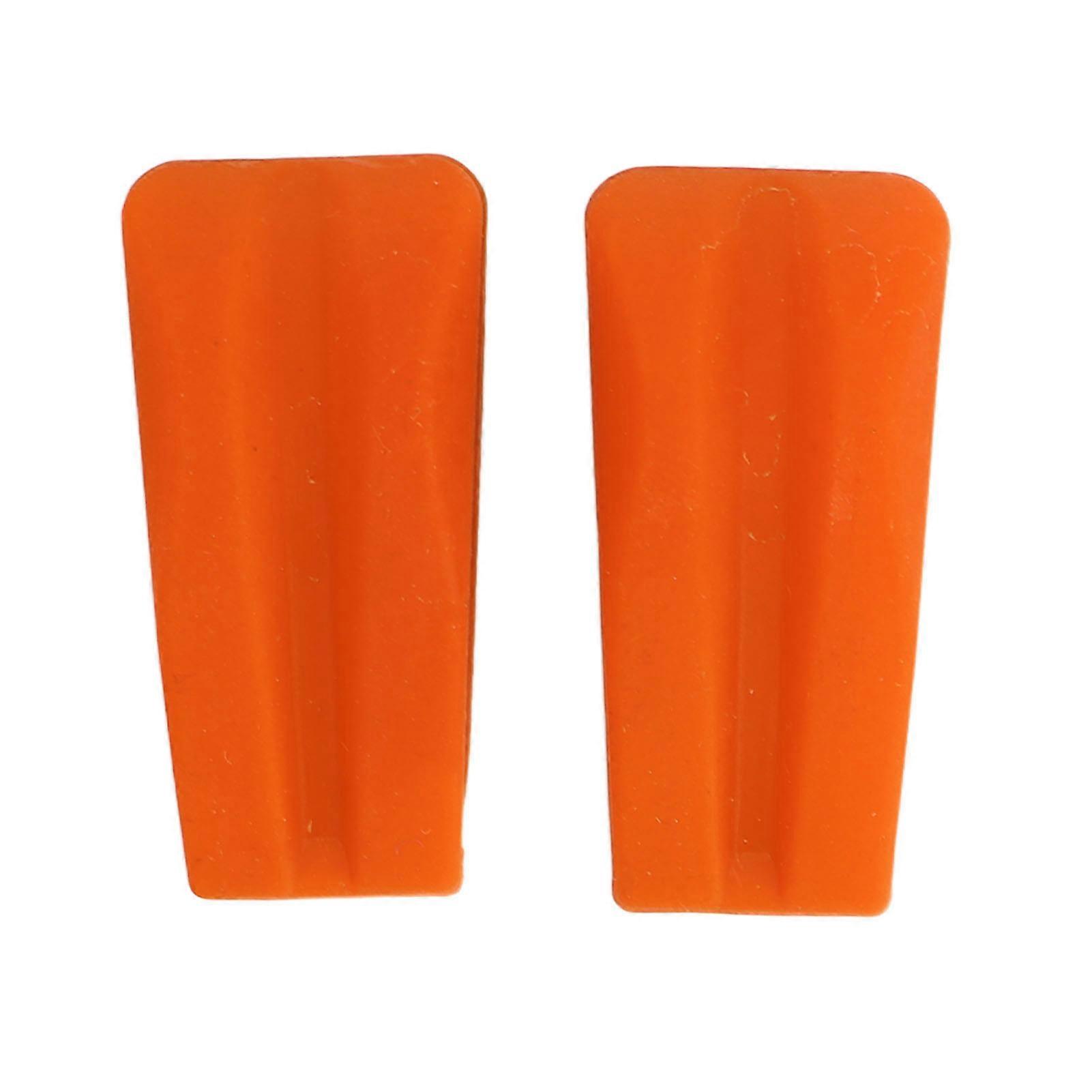 20242Pcs Archery Bow Shock Absorber Rubber Noise Vibration Reduction Lightweight Bright Color Bow String Groove Damper Orange