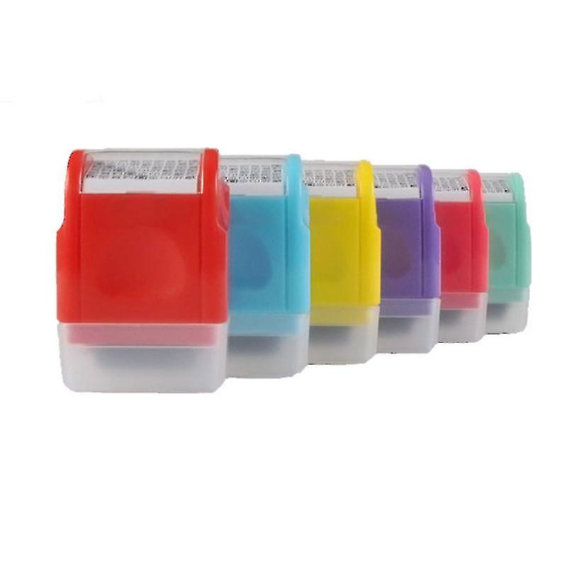 Personal Identity For Protection Stamp Roller Seal Private Information Guarding