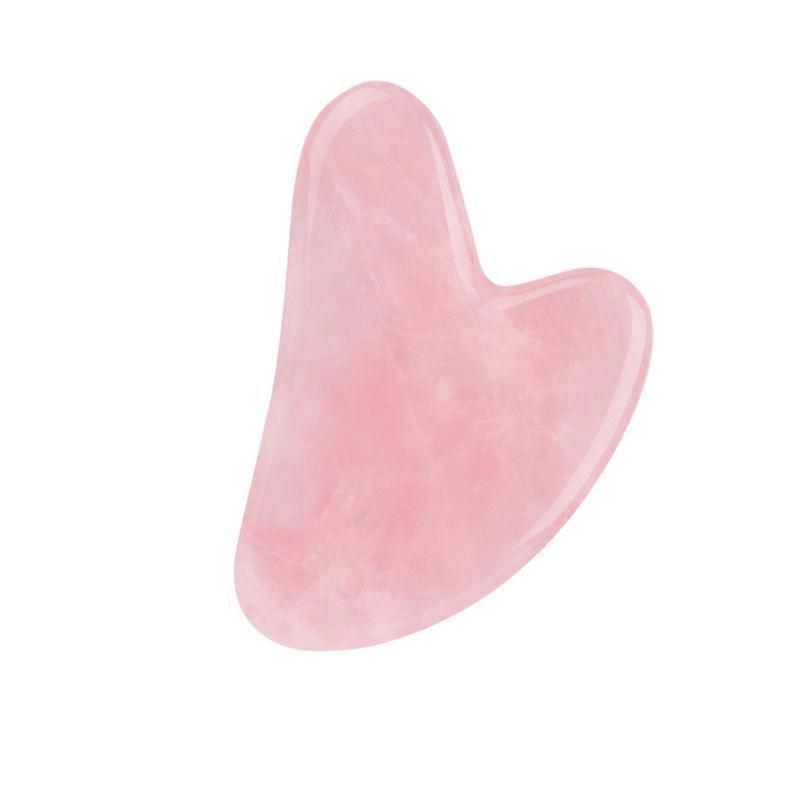أدوات الوجه Gua Sha ، كشط تدليك أحجار Gua Sha من Jade للعلاج الطبيعي وعلاج الوخز بالإبر SPA المستخدم للوجه والعينين والرقبة والجسم (وردي)