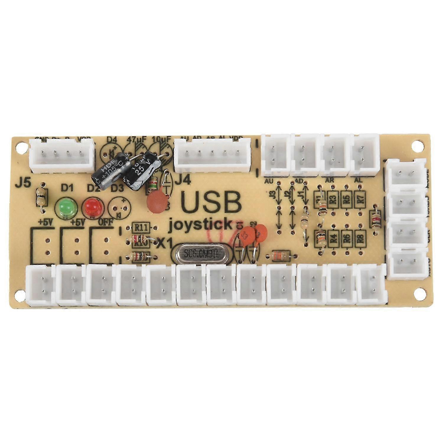 2x Zero Delay Arcade USB Encoder Pc To Joystick para 5pin Joystick y botón de 2,8 mm