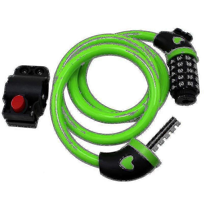 Bike Lock 5 Digit Code Combinatio Bicycle Lock Bicycle Security Lock Bicycle Equipment Anti-theft Lock