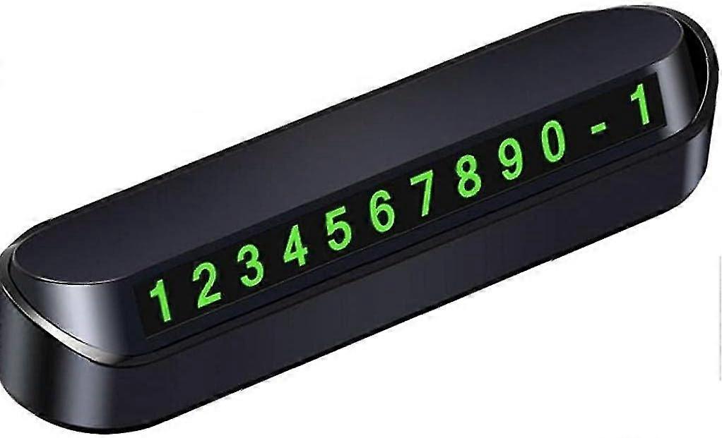 Temporary Parking Card Phone Number Card Phone Number Car Modeling Auto Parts Parking Parking Card (2pcs-black)