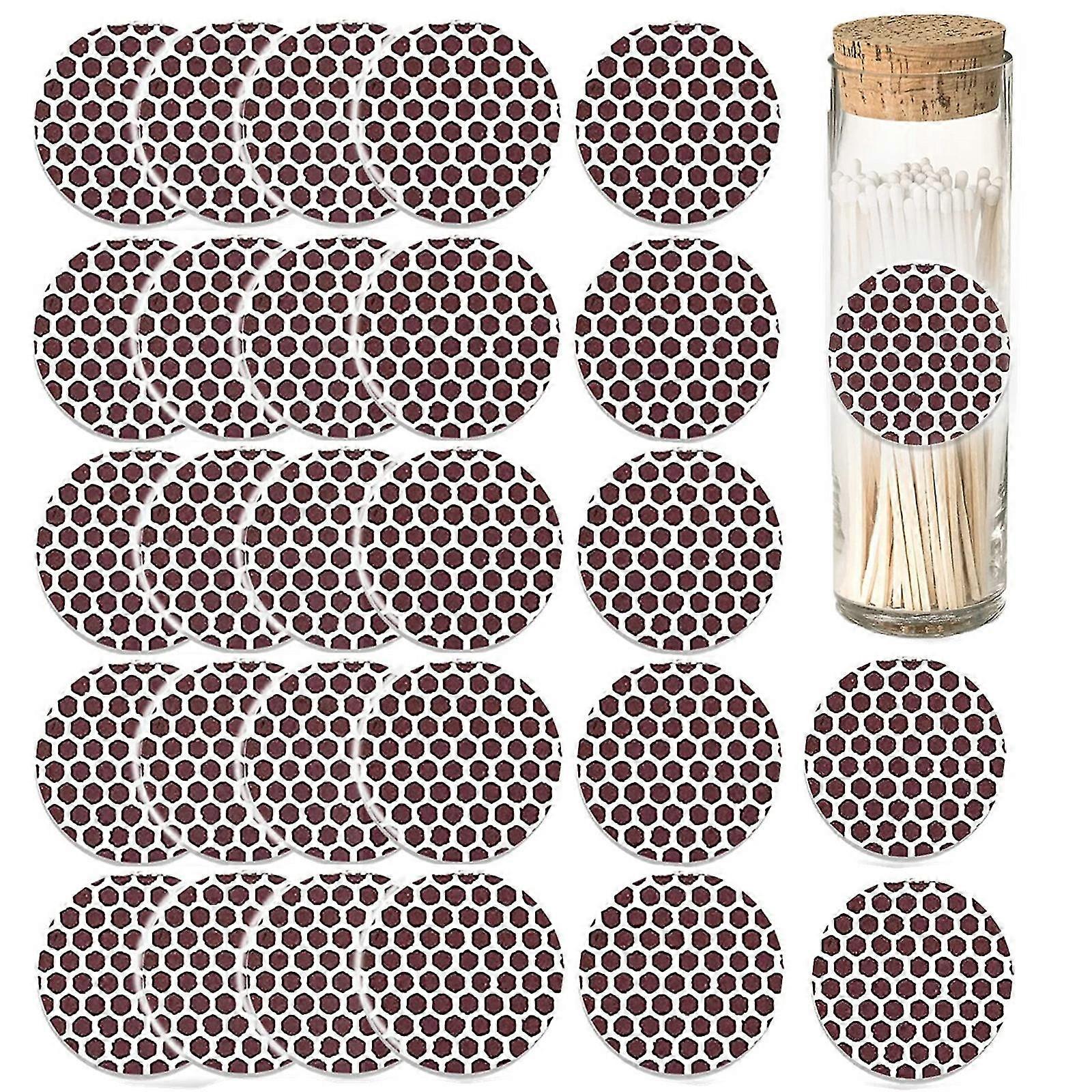 Round Match Phosphor Paper Self-adhesive Fire Paper Can Stick 28 Pieces Of 2.7cm Diameter Striker Paper