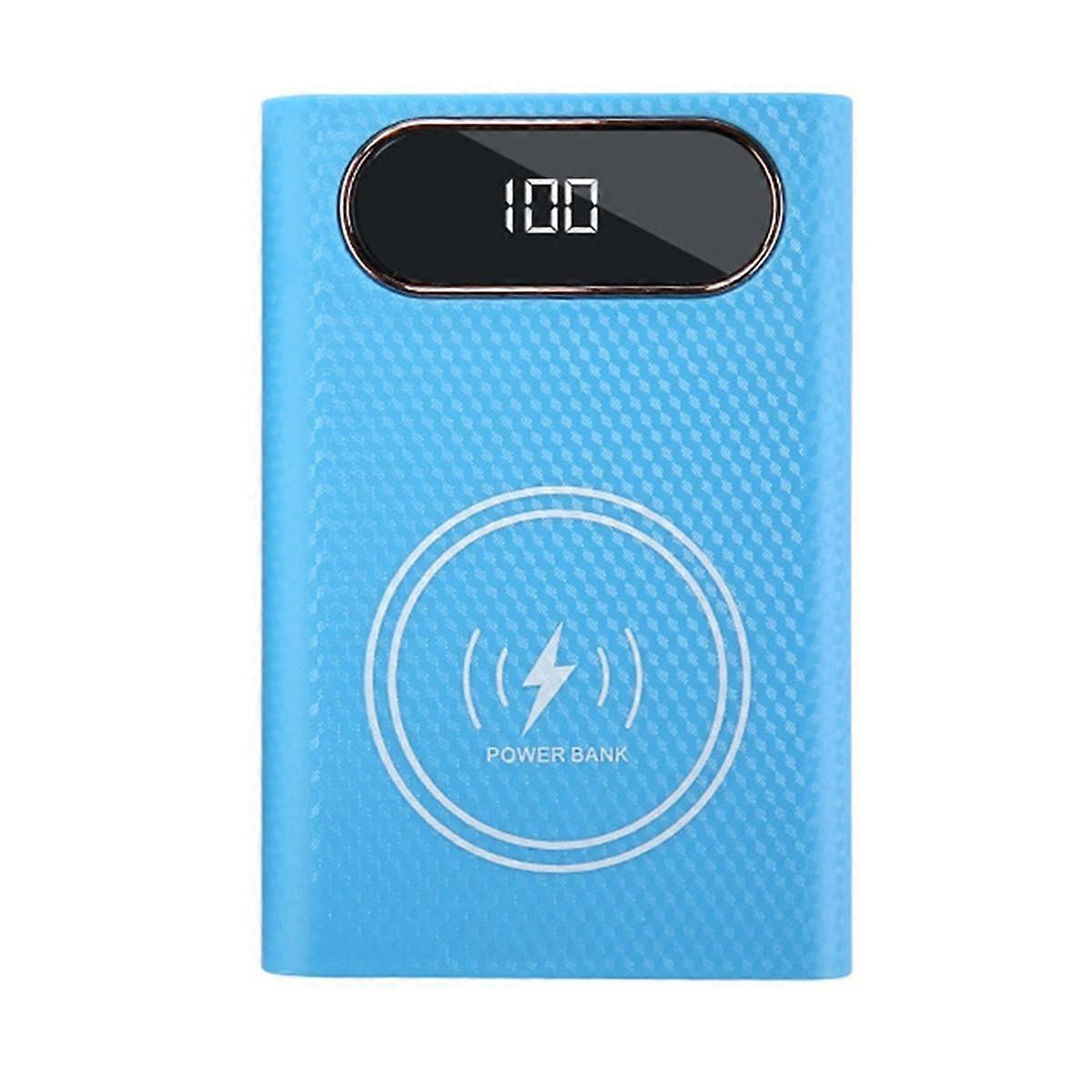 Wireless DIY Shell 21700 Battery Storage Box Quick Charge 22.5W Detachable Power Bank Case Without