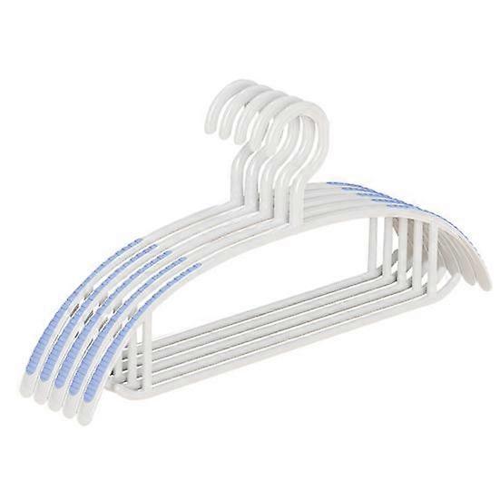 5 Pcs Coat Hangers Anti-slip Design Thick Large Structure Great Load Bearing Anti-scratch Seamless No Deformation Wet Dry Dual Use Pants Hangers