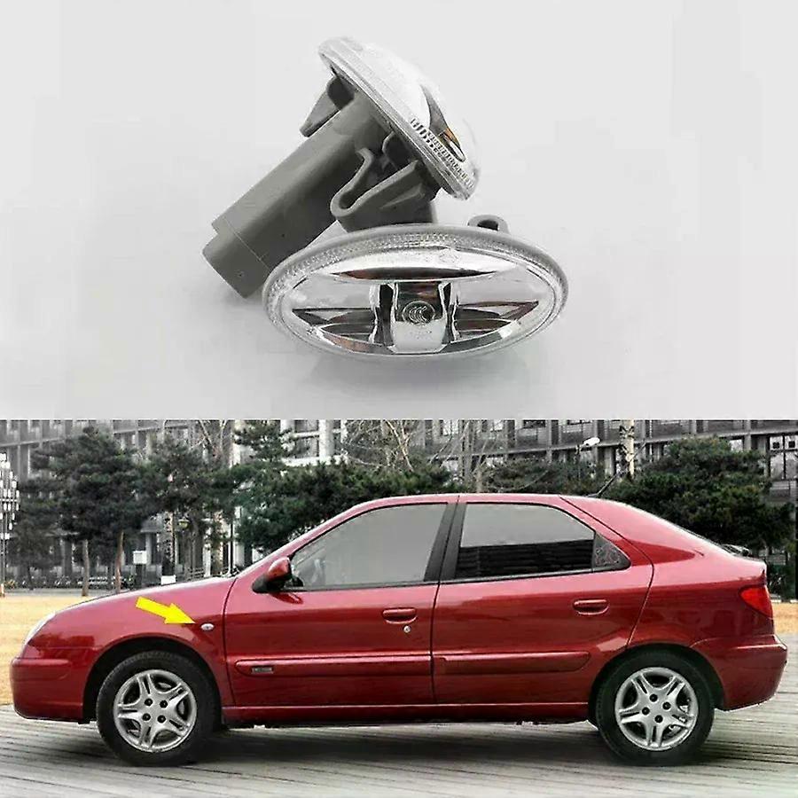 For Peugeot 206 207 307 Citroen C2 C-Elysee Car Accessories Front Fender Side Marker Lamp Turn Signal Indicator Light