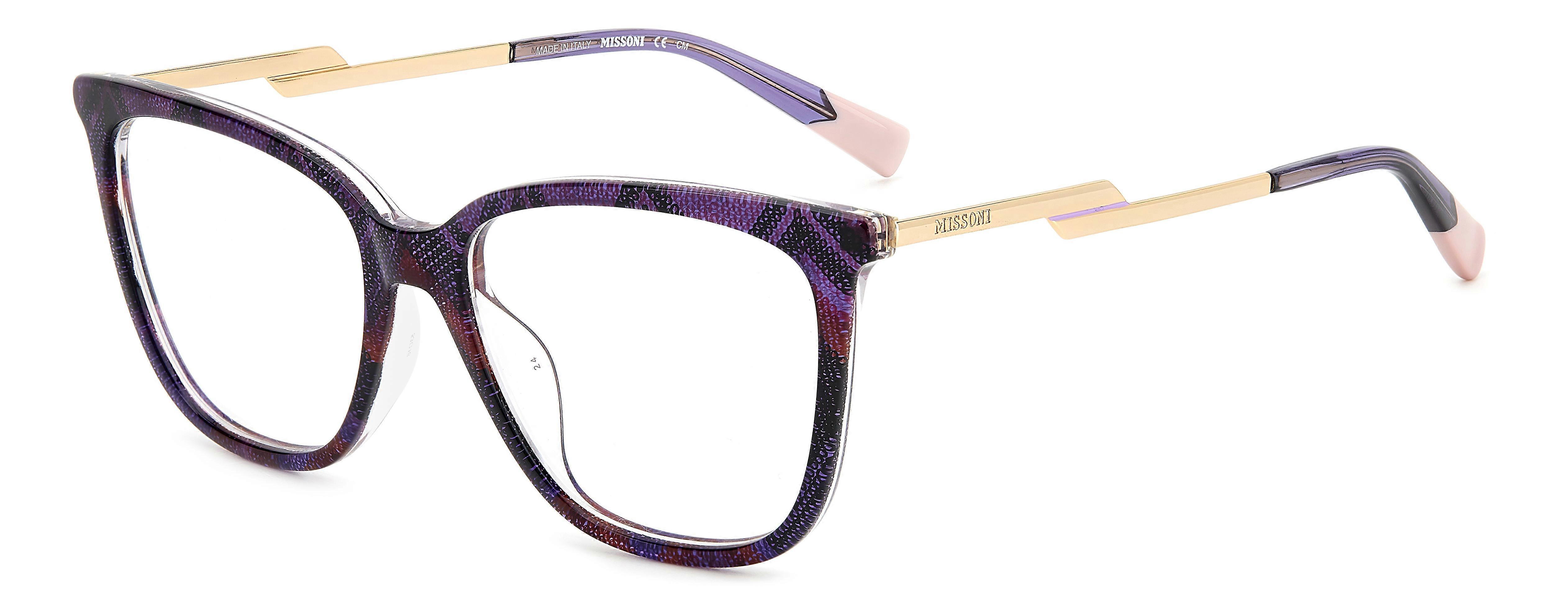 Eyewear Frames MISSONI MIS 0125/G S68 PATTERN PINK VIOLET 53/16/145 WOMAN
