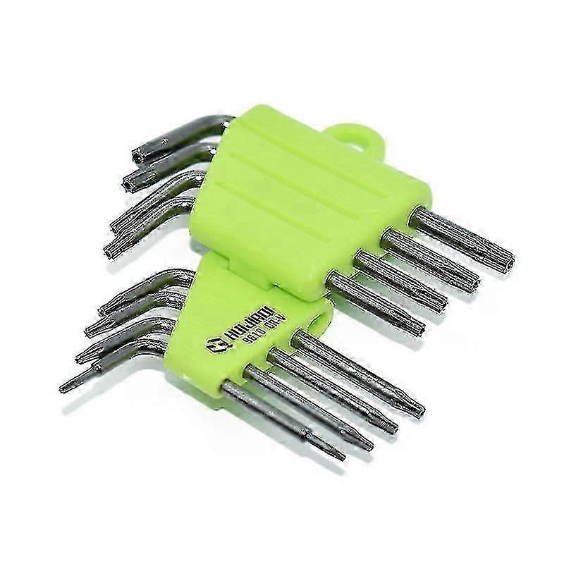 Angled Wrenches, 8 Pieces Allen Wrench Kit, Star Screwdriver T5 T6 T7 T8 T9 T10 T15 T20, Wrench Sets Hand Tools Hex Wrenchessilver