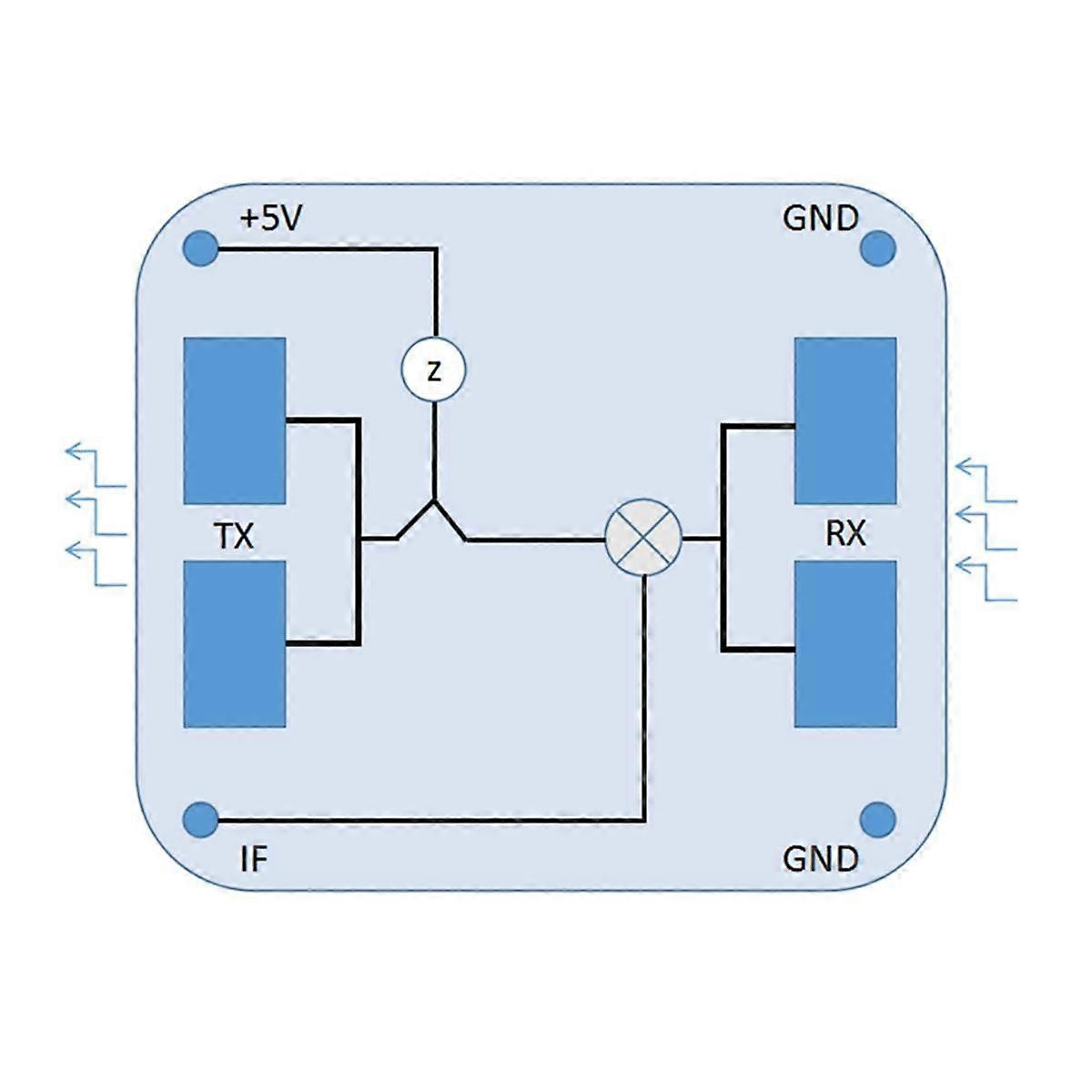 Hb100 Microwave Radar Sensor 10.525Ghz Human Body Induction Switch Module for Wireless Motion Detector