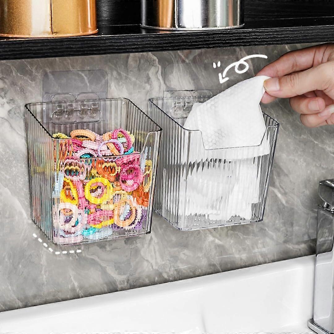 Two-piece Transparent Plastic Storage Box for Refrigerator & Kitchen