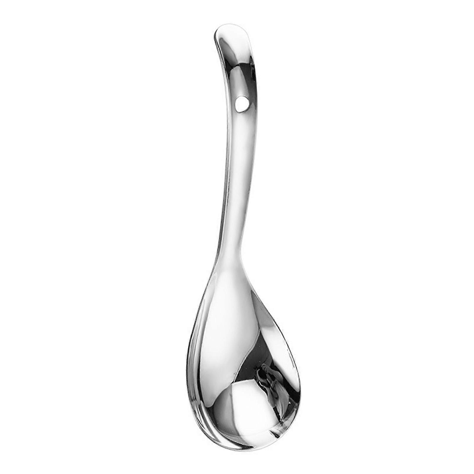 Multifuntional Soup Spoon Serving Spoon Easy to Maintain Soup Ladles Cooking Spoon Easy to Use for Professional Use Silver
