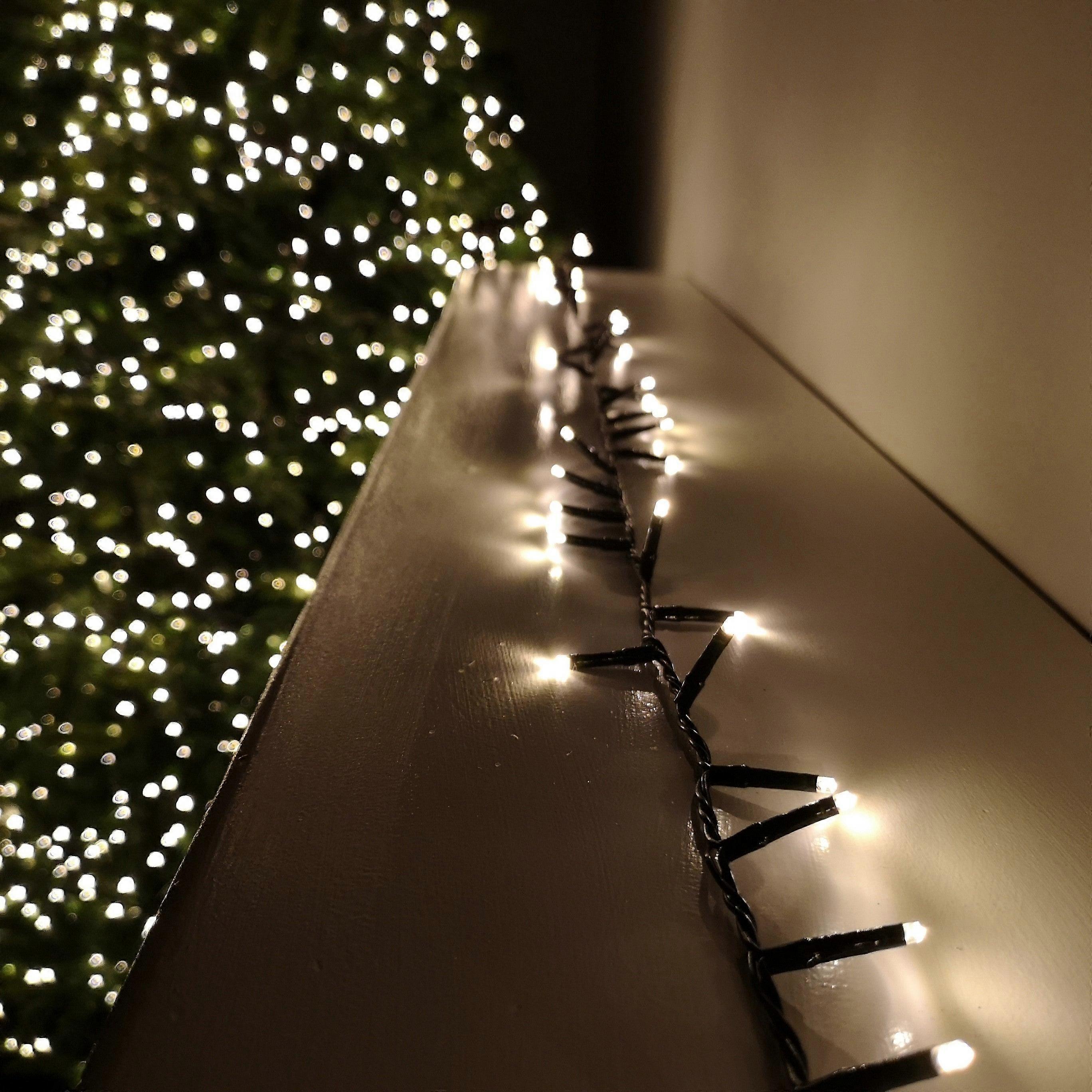 500 Led 12.5m Premier Treebrights Indoor Outdoor Christmas Multi Function Mains Operated String Lights With Timer In Warm White