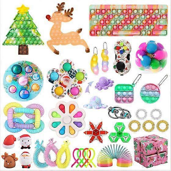 TG18655A1 # Christmas venting and stress relief toy set fidget cube knitting net SQUISHY FOXMIND