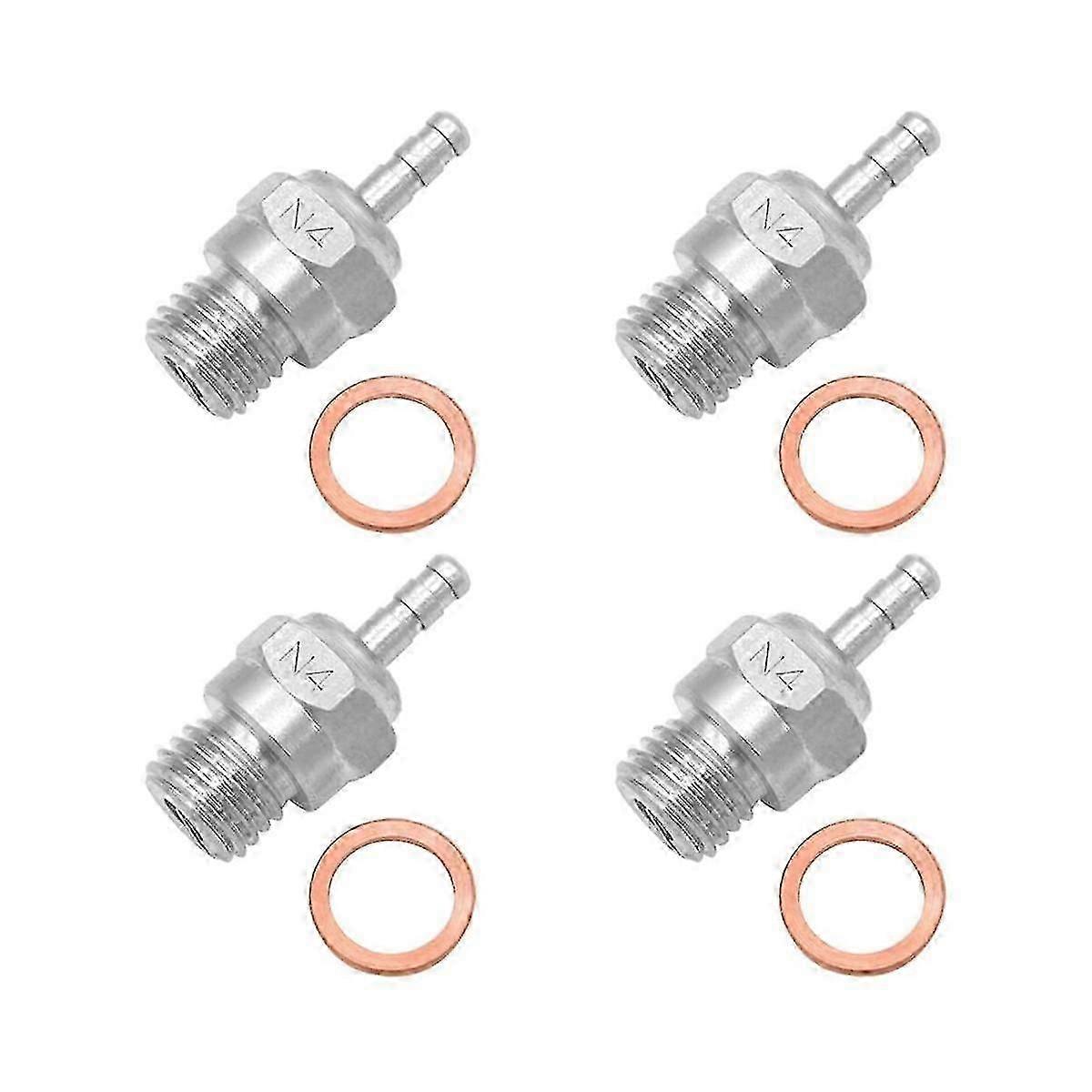 4 st. glödstift N4 Spark Nitro motordelar ersätter OS för Redcat 1/8 1/10 RC bil lastbil g20241566207