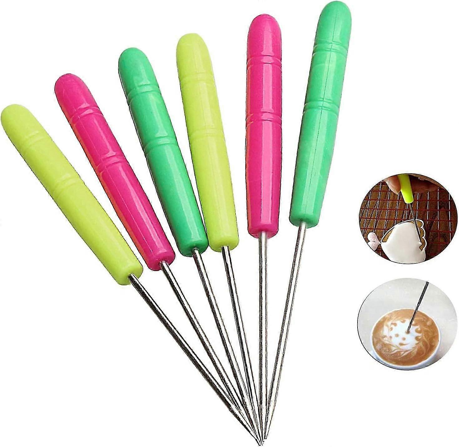 6 Pcs Scriber Needle Cake Decorating Set - Modeling Tools