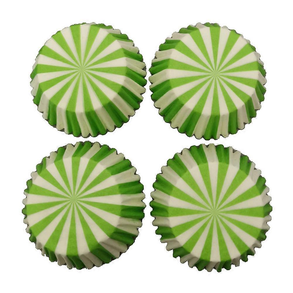 100Pcs Mini Printing Cupcake Liners Heat-Resistant Oil-Proof Muffin Baking Cups for Easy Cleanup and Stylish Desserts