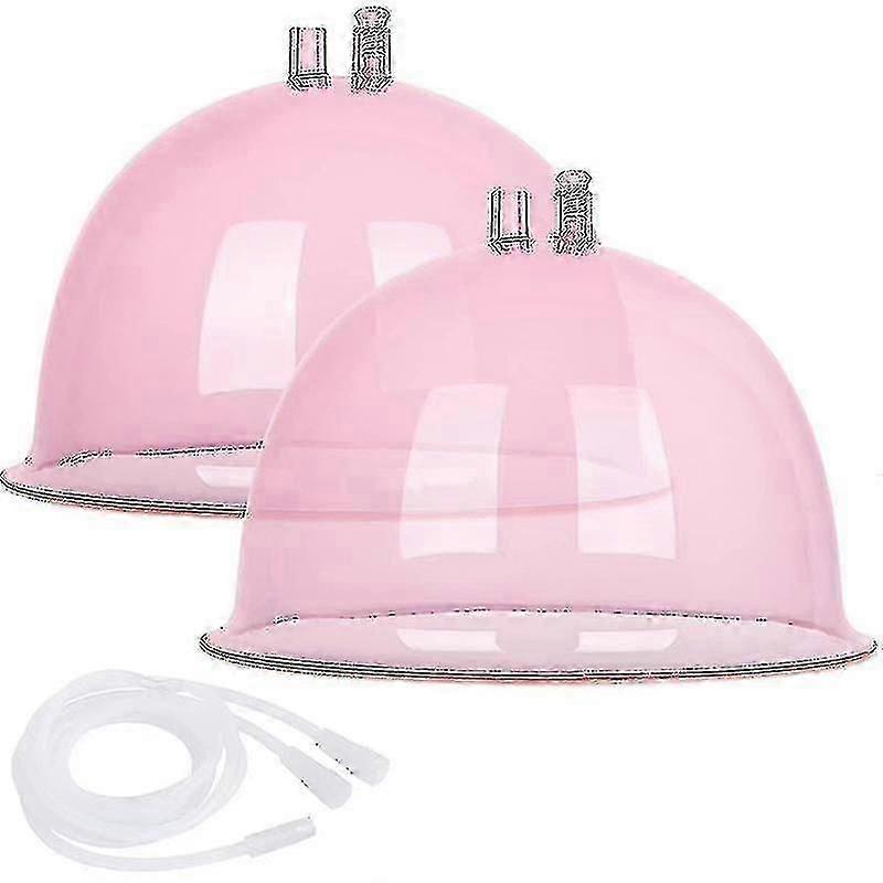Buttocks Vacuum Cups 210ml Vacuum Therapy Cupping Machine Accessories Butt Suction Cups With Y-hose,a Pair