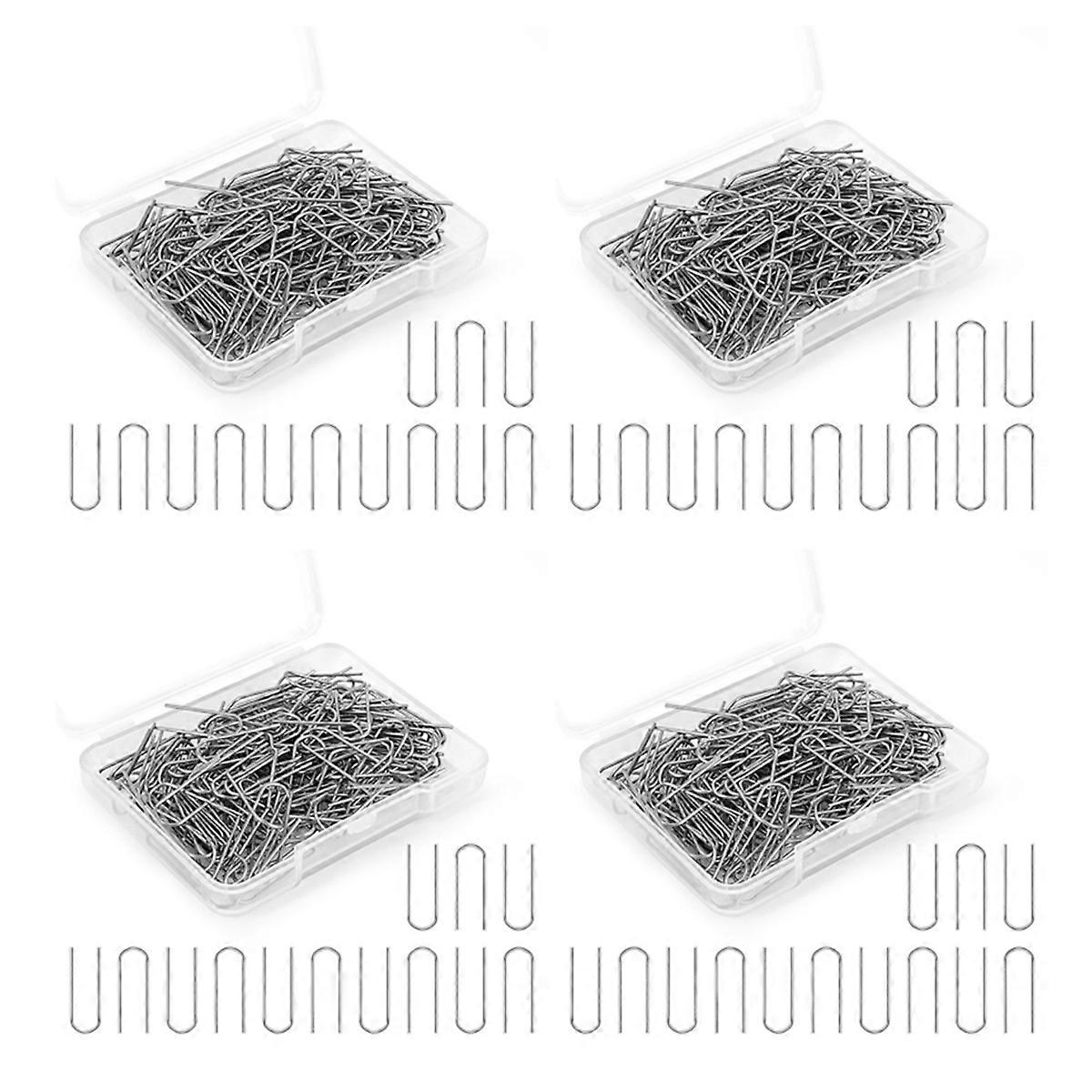 600 Pieces High Temperature Nichrome Wire Jump Rings, U Hanger Hooks for Hobbyists DIY Pendant,Orna