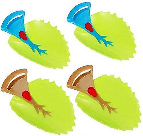 Toddlers Sink Extender, 4pcs Faucet Extender for Safe and Fun Hand Washing, Easy Install Remove, Soft Durable Plastic, Leaf Design, Dishwasher Safe