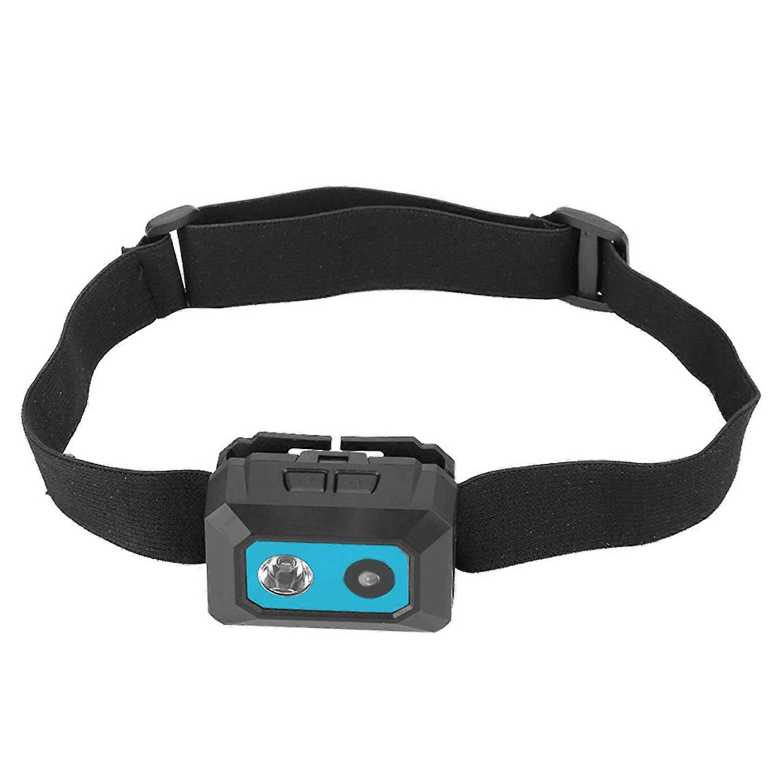 F18 Head Mounted Camera Outdoor Sports Camera 1080P with LED Lighting SOS Support Card up to 32G for Travel  Blue