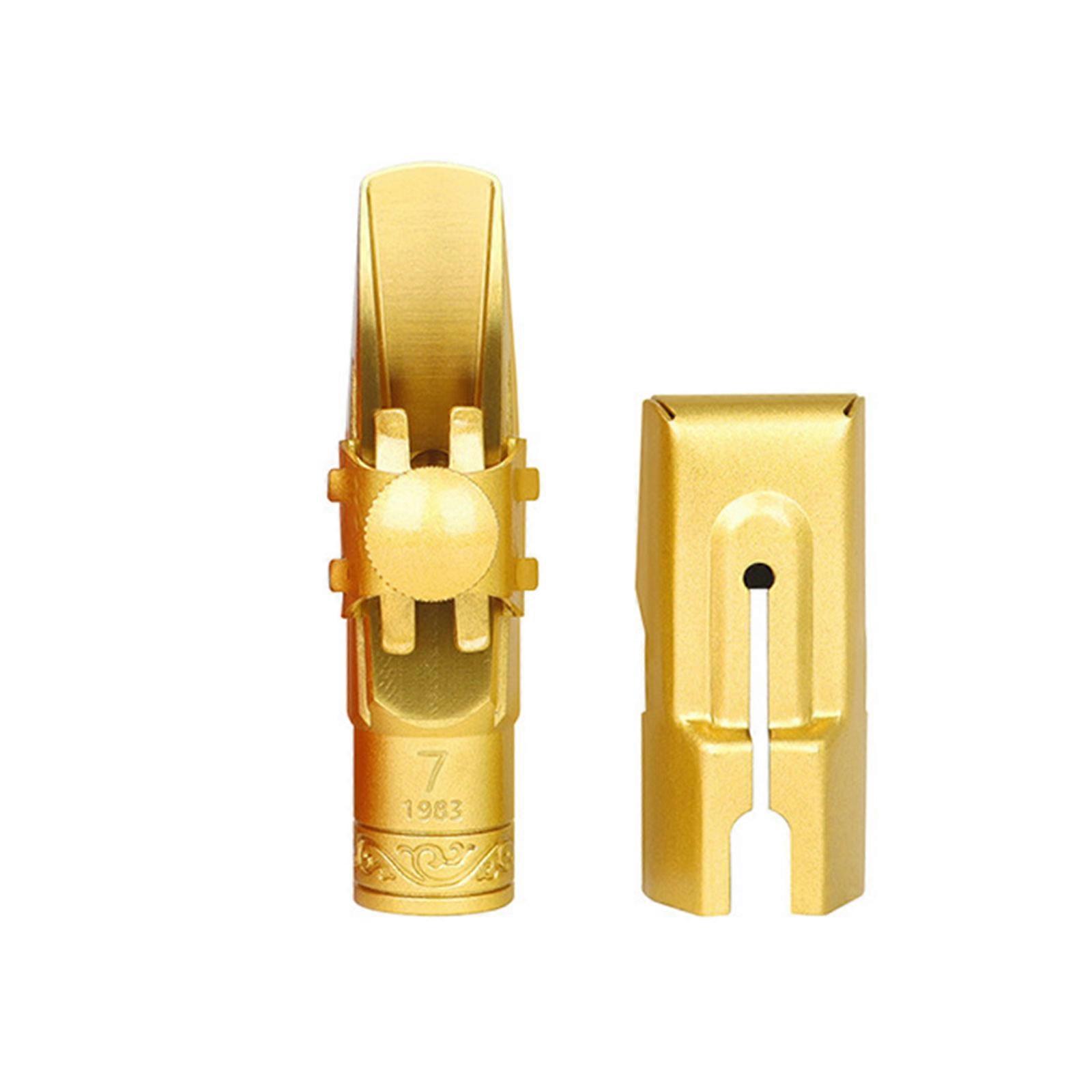 Sopran saksofon munnstykke, sax 5C / 6C / 7C / 8C / 9C munnstykke med hetter pads musikkinstrument tilbehør metall munnstykke