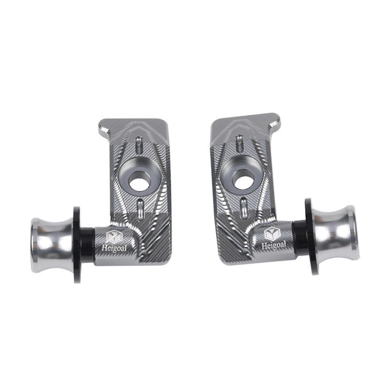 1Pair Rear Wheel Fork Axle Slider Swingarm Stand Pick Up for MT-07 FZ-07 MT07 FZ07 Motorcycle Accessories Chain Adjuster titanium color