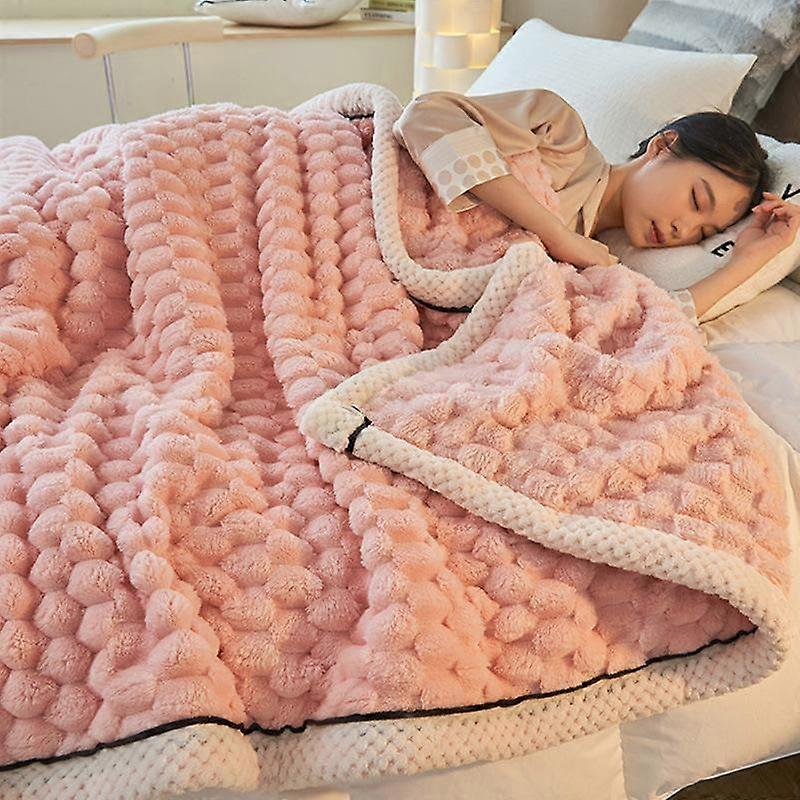 Double-sided golden turtle velvet blanket, nap thickened plush cover blanket, autumn and winter season sofa blanket