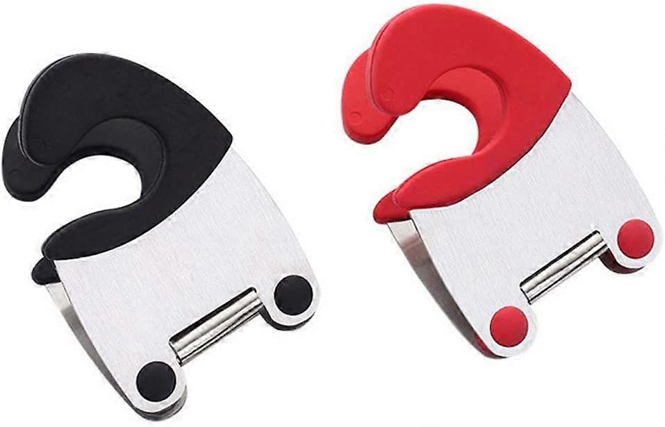 Acero inoxidable olla cuchara titular de cocina cuchara resto clips color aleatorio