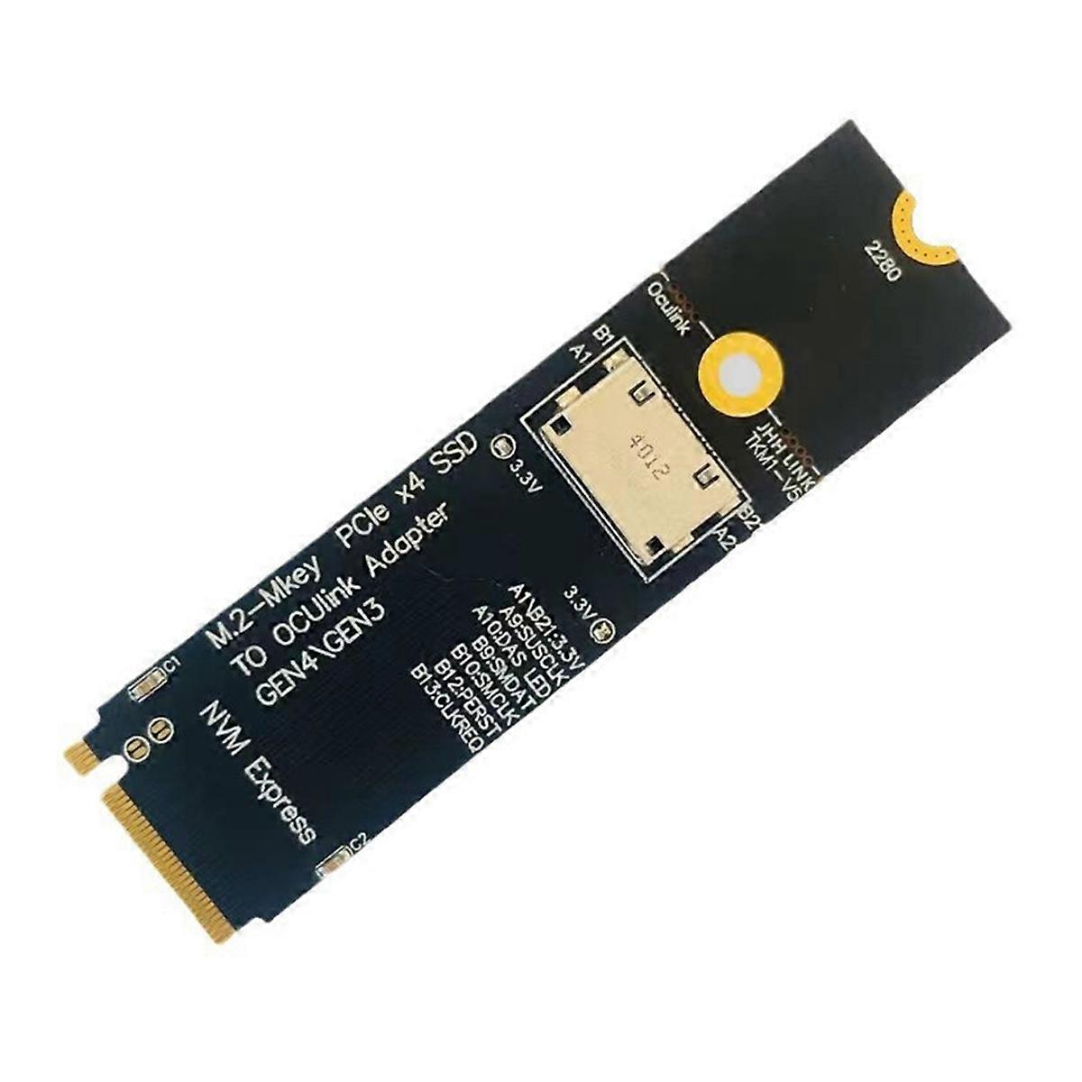 M.2 M-Key PCIe X4 SSD to OCUlink SFF-8612 Adapter NGFF Riser Card