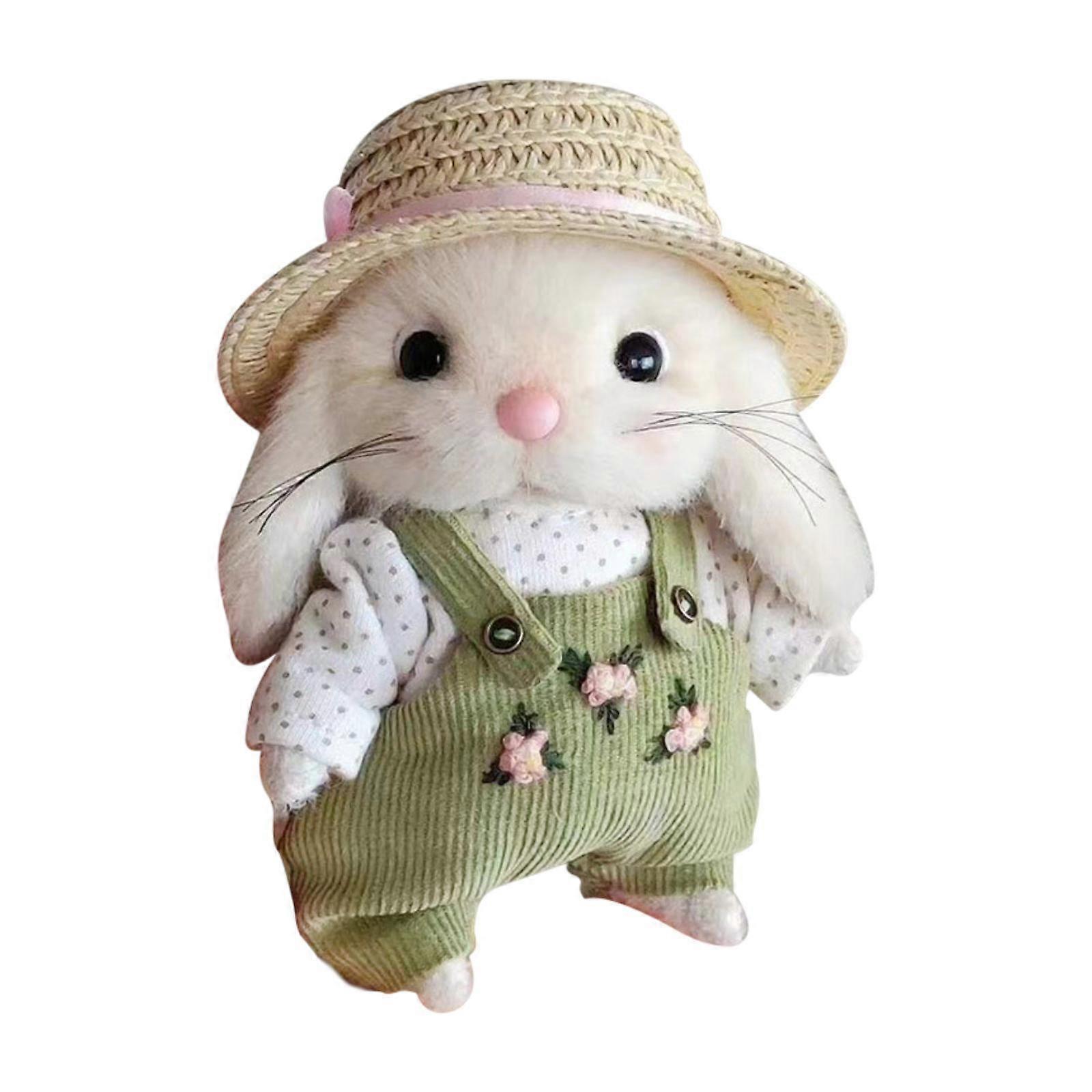 Bunny Keychain Gifts Toy Lifelike Keyring Charm Portable Soft Party Favor