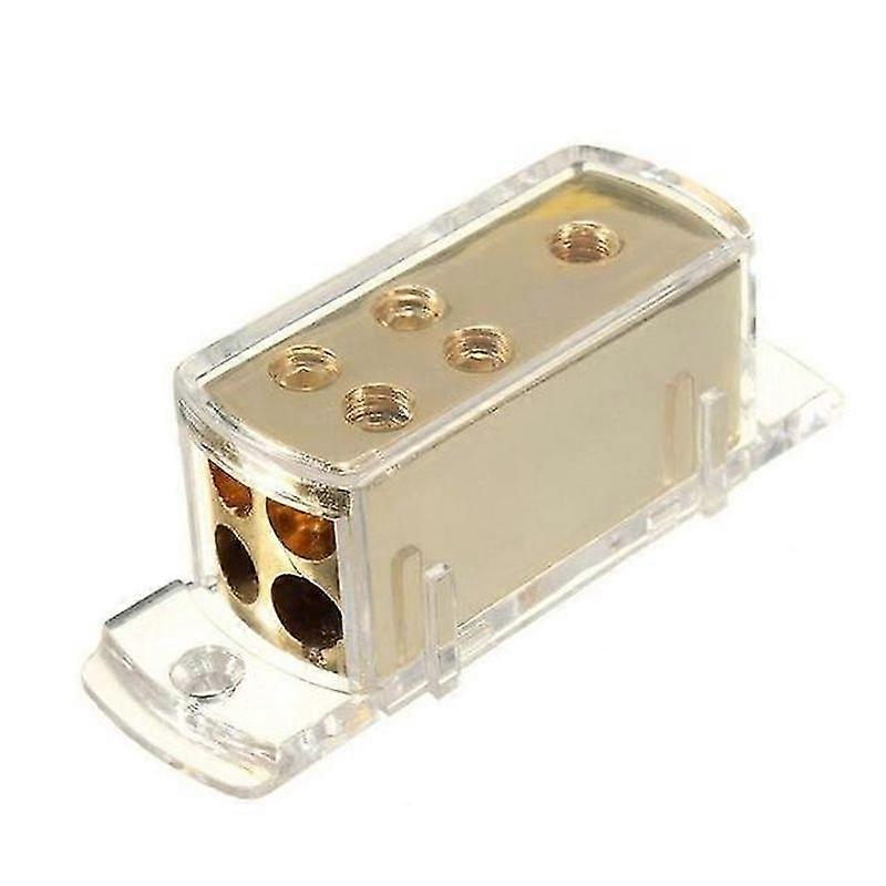 Car Audio Stereo Amplifier Power Grounding Cable Splitter Distribution Block 4 Ways