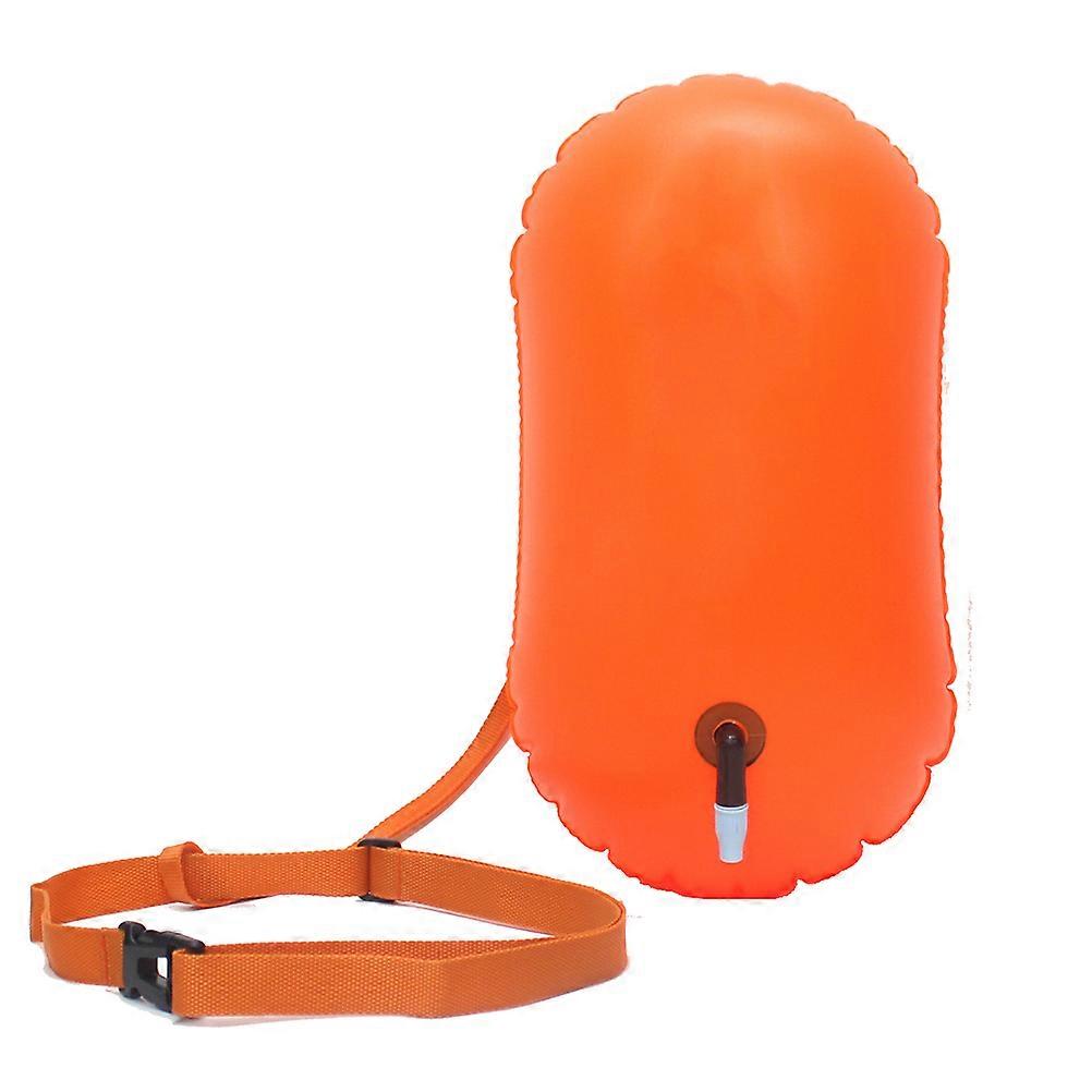Adjustable Waist Belt Swim Buoy for Open Water, Bright Swim Buoy Float with Buoyancy Reassurance, Easy Inflate Deflate for Portable Storage