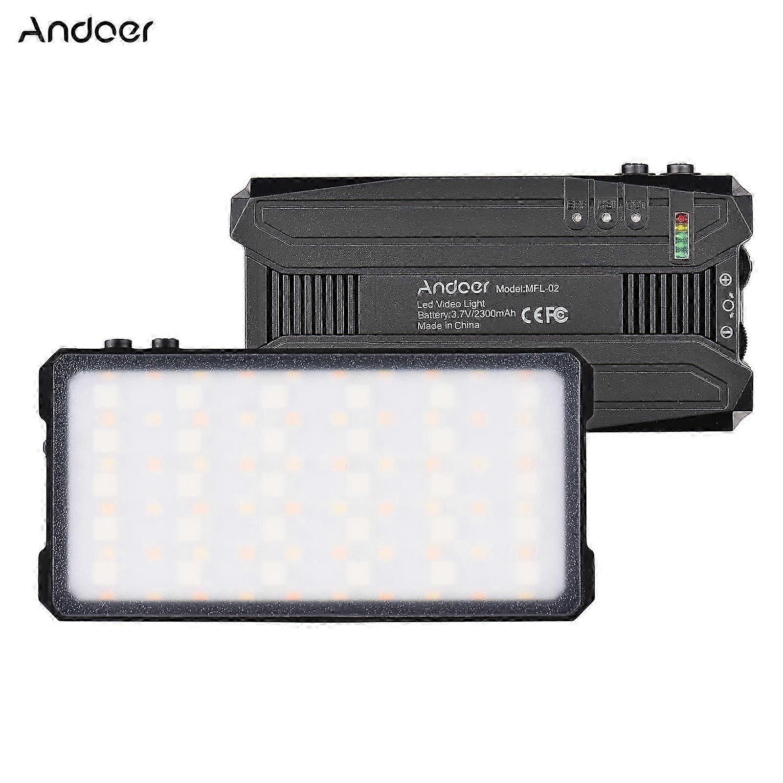 MFL-02 5W Multifunctional LED Video Light Portable Pocket Light Professional RGB Photography Light 90PCS Light Beads Bi-Color Temperature 3000K