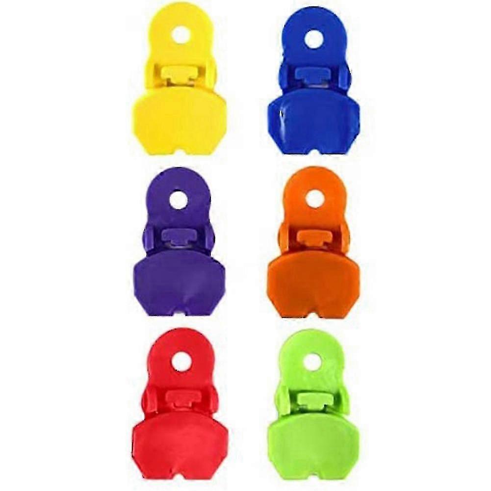 6 Pieces Color Manual Easy Can Opener, Premium Plastic Shields Tab Openers, Leakproof Soda Can Lids