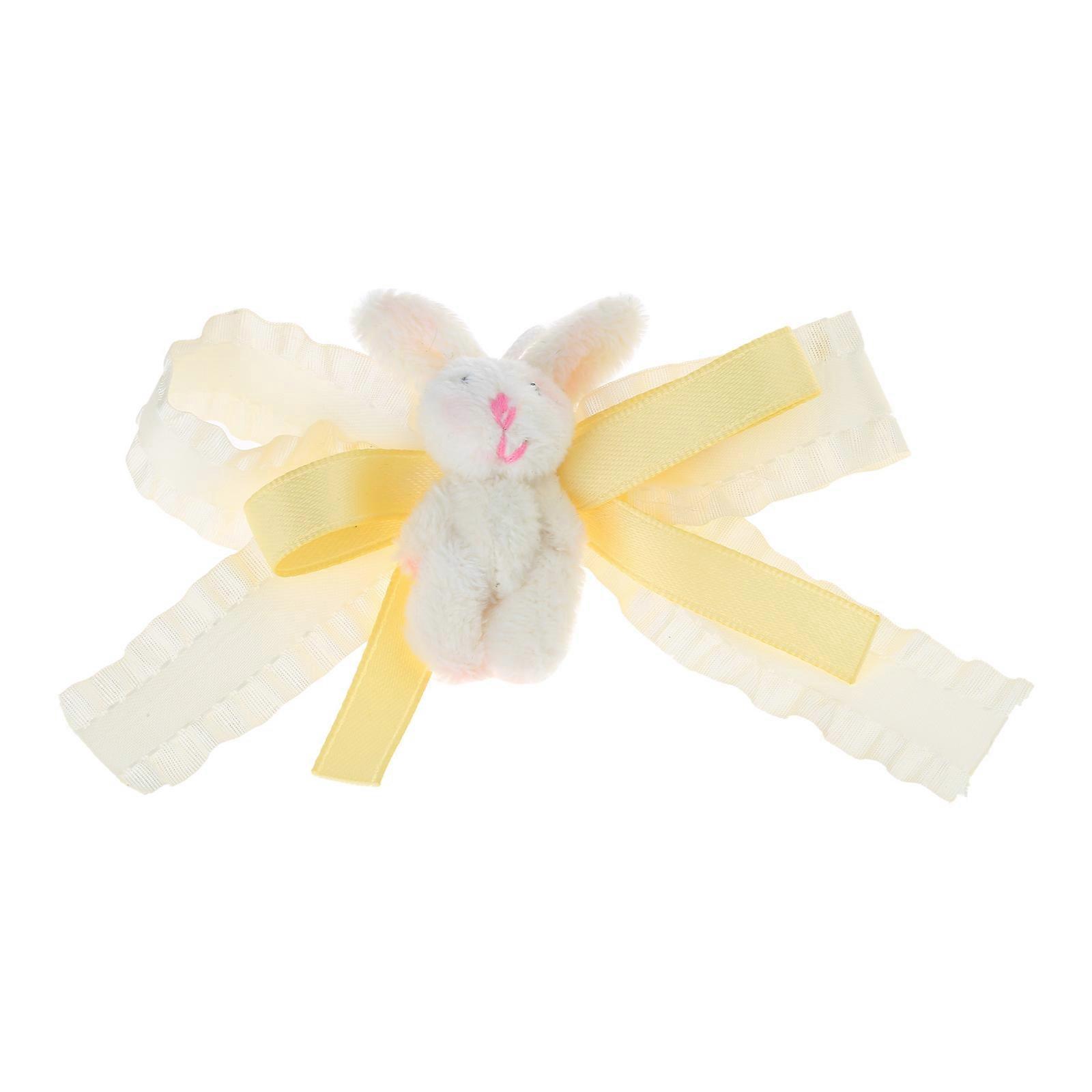 Furry Plush Bear Hair Clip Bowknot Rabbit Side Clip Hairpin Women Hair Styling Tool Korean Style Y2K Girl Cute Headdress