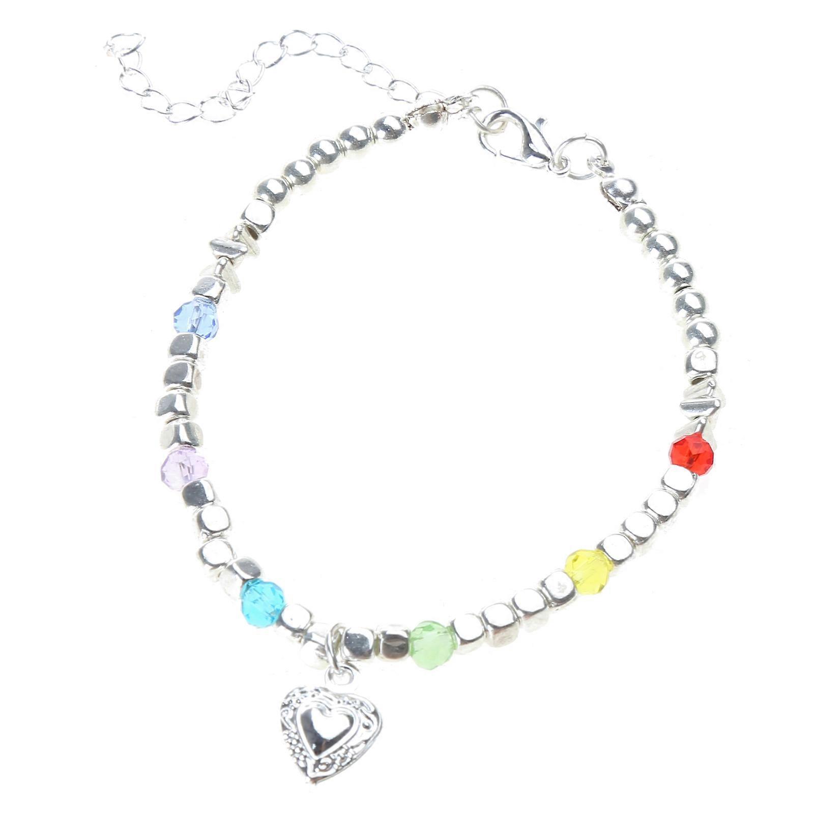 Bohemian Beaded Bracelets for Women Love Heart Chain Elegant Women Trendy Wristband Summer Fashion Jewelry Birthday Gift