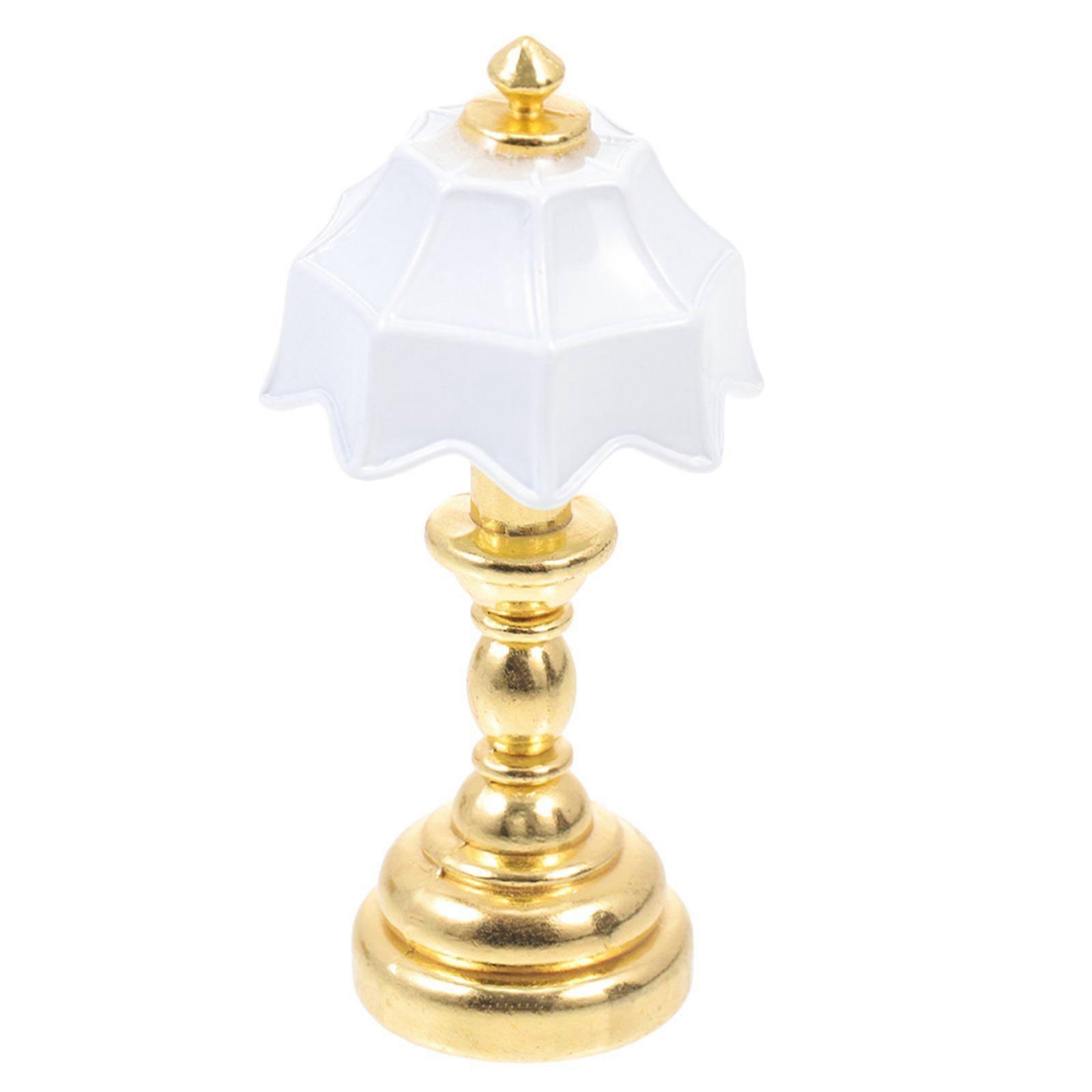 1 stk. mini nattbordslampe pynt mini lys dekor modell mini husdekor