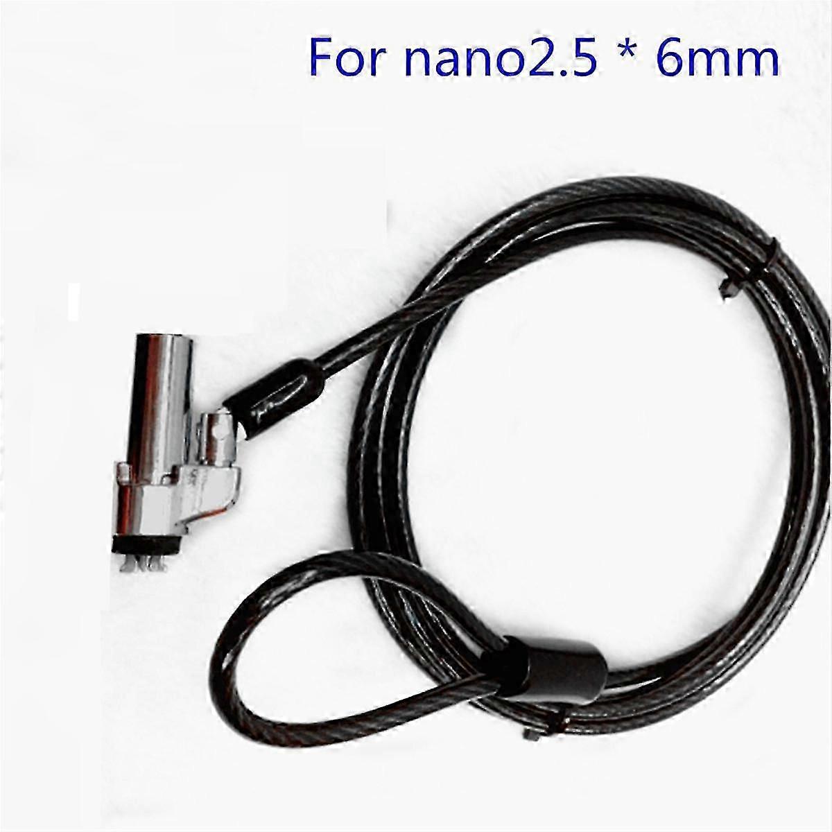 Computer Lock Laptop Lock Suitable for 6mmx2.5mm Nano Lock Hole for Laptop Security Key Lock
