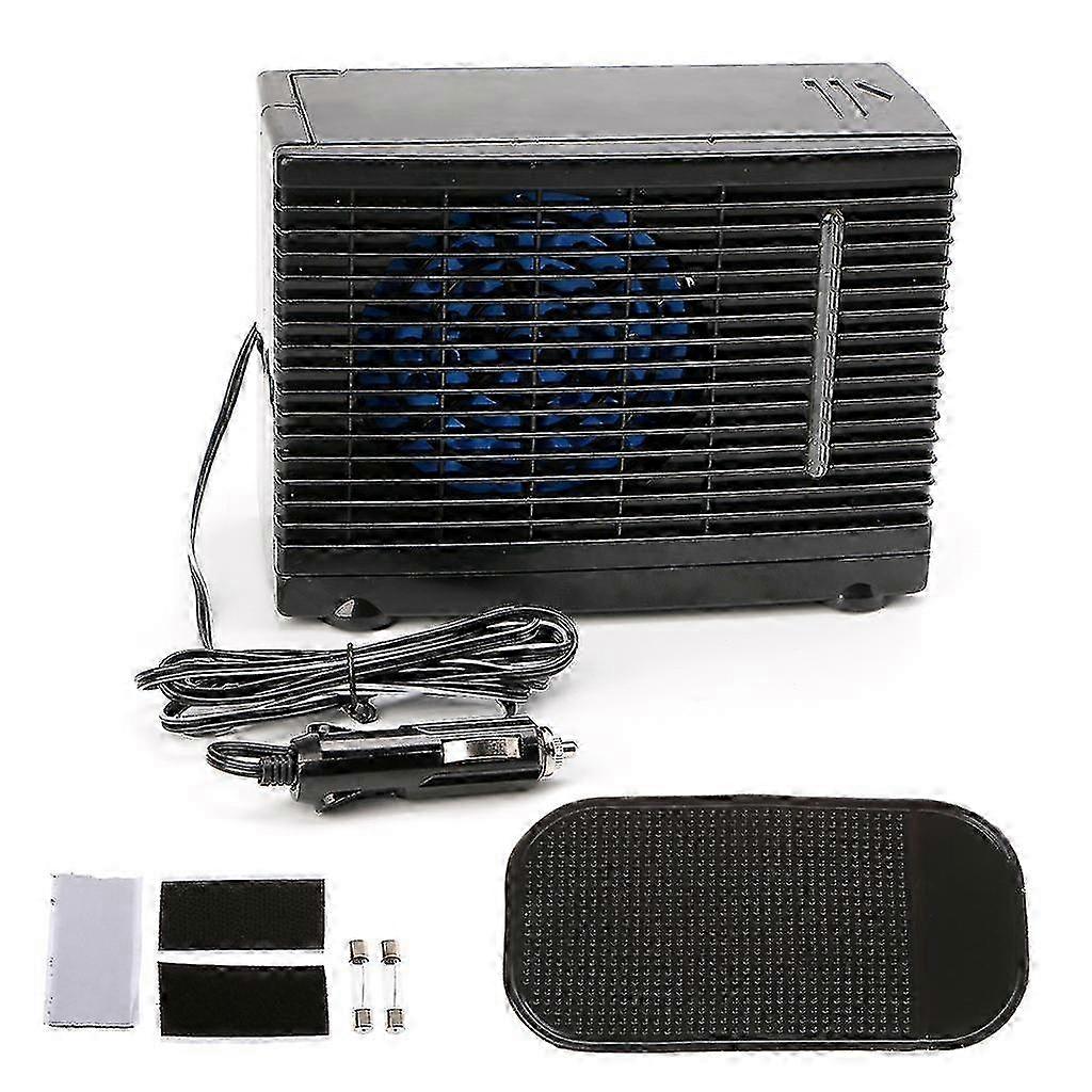 Adjustable 12V Evaporative Car Air Cooler Fan with Water Ice Function