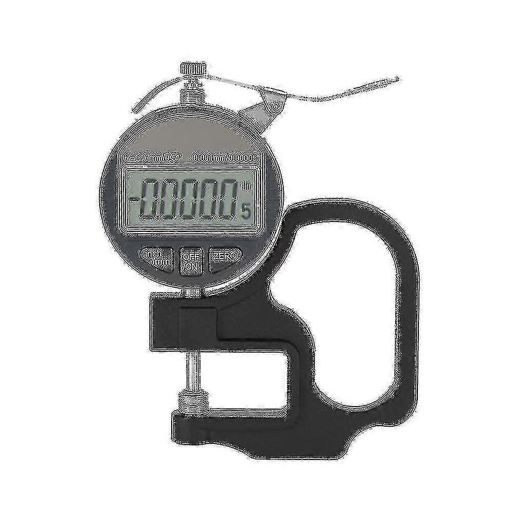 0.001mm Digital Thickness Gauge Meter Electronic Micrometer In 0-12.7mm Range For Paper Leather Cloth Wire Measuring Tool- Edition 0613