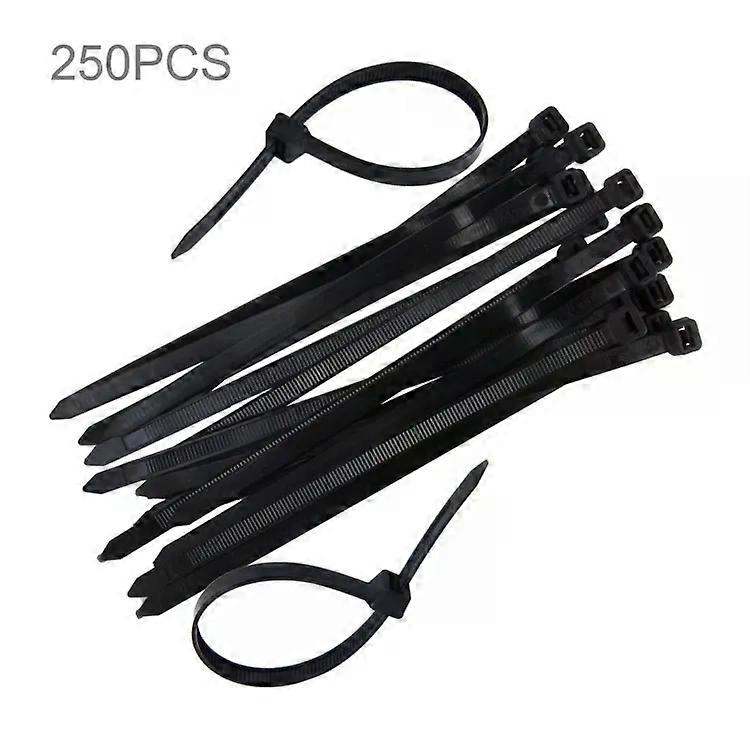 8mm x 200mm Nylon Cable Ties-250 PCS Durable Fasteners by