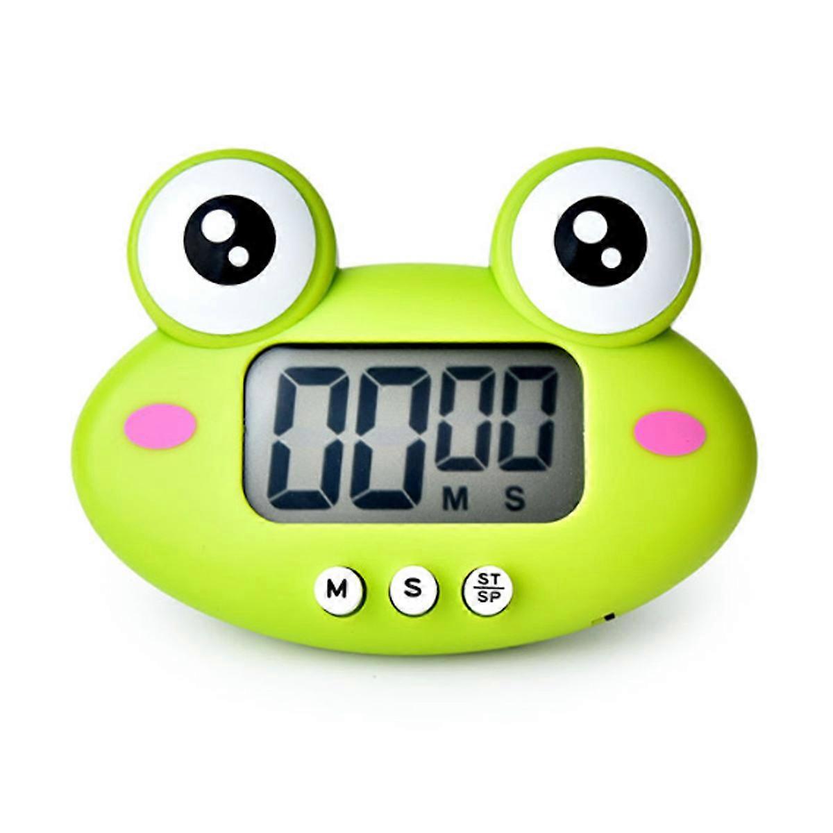 Kitchen Timer, Cute Cartoon Animal Countdown Timer, LCD Large Visual Clock with Stand