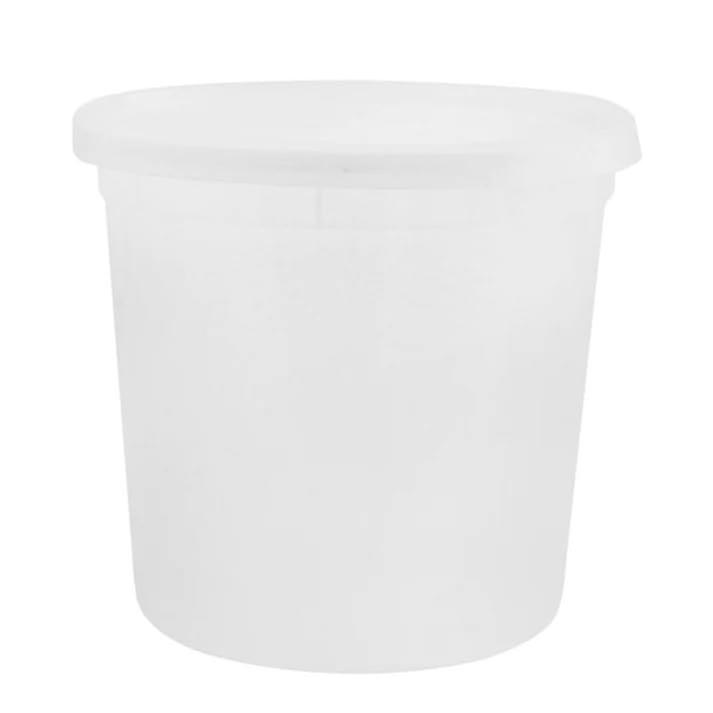 Heavyweight - 86oz - Clear Disposable Round Food Storage Deli Containers Lids with To-Go, Microwavable, Leak Proof, BPA- : Set of 30