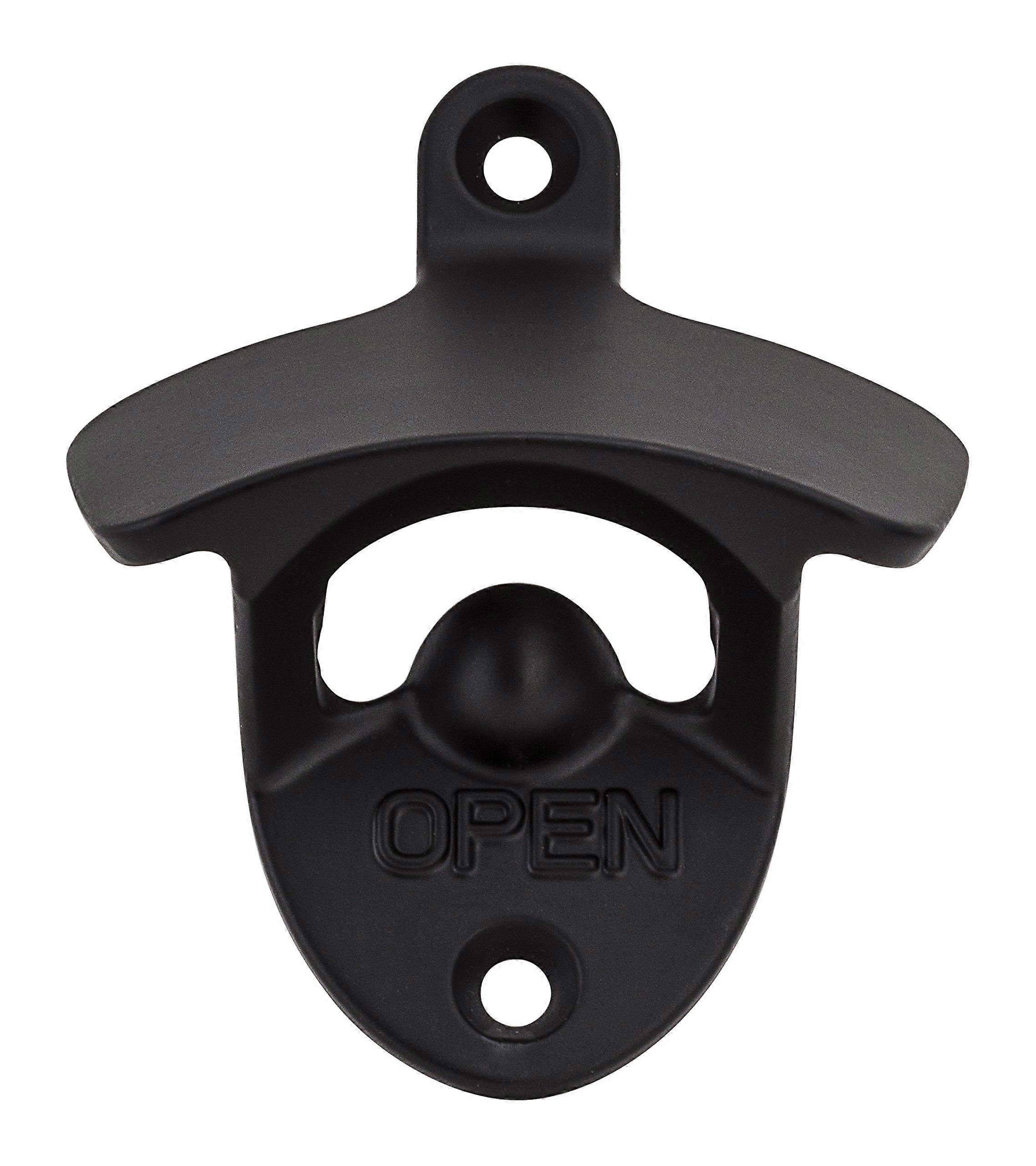 Wall Mounted Bottle Opener, Oil Rubbed Bronze Finish, Durable Design for Home Bar Use