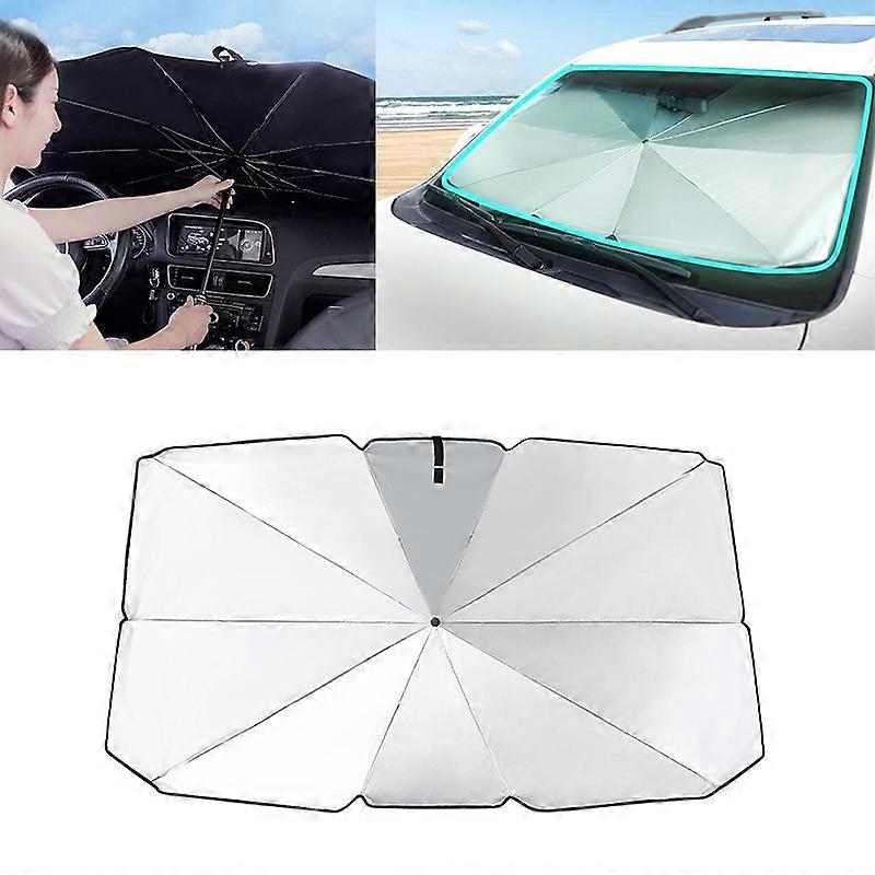 Car Retractable Sunshade Sunscreen Heat Insulation Front Windshield Sunshade, Small Size
